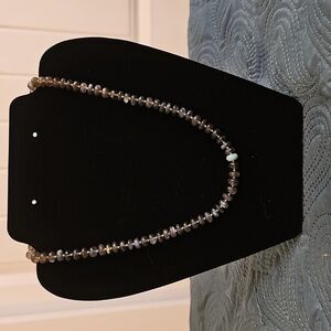 Elegant Labordorite Beaded Necklace with Turquoise Accents